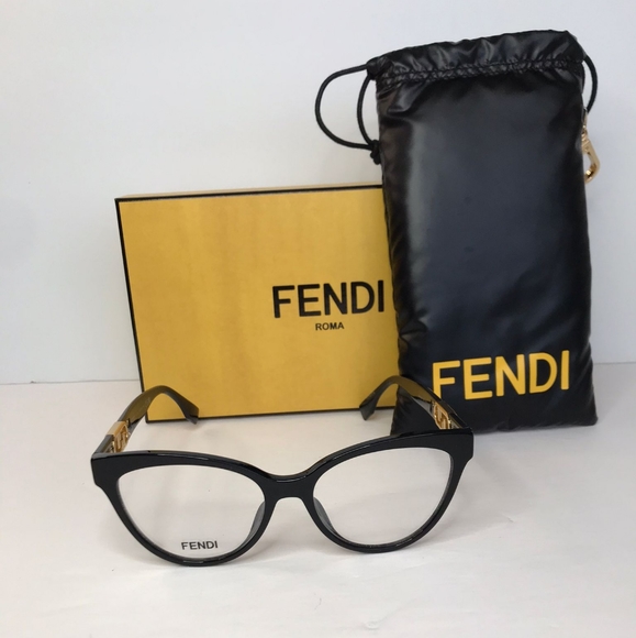 💯Original New- FENDI Demo Cat Eye Ladies EyeglassesItem FE50026I 001 - Picture 10 of 14